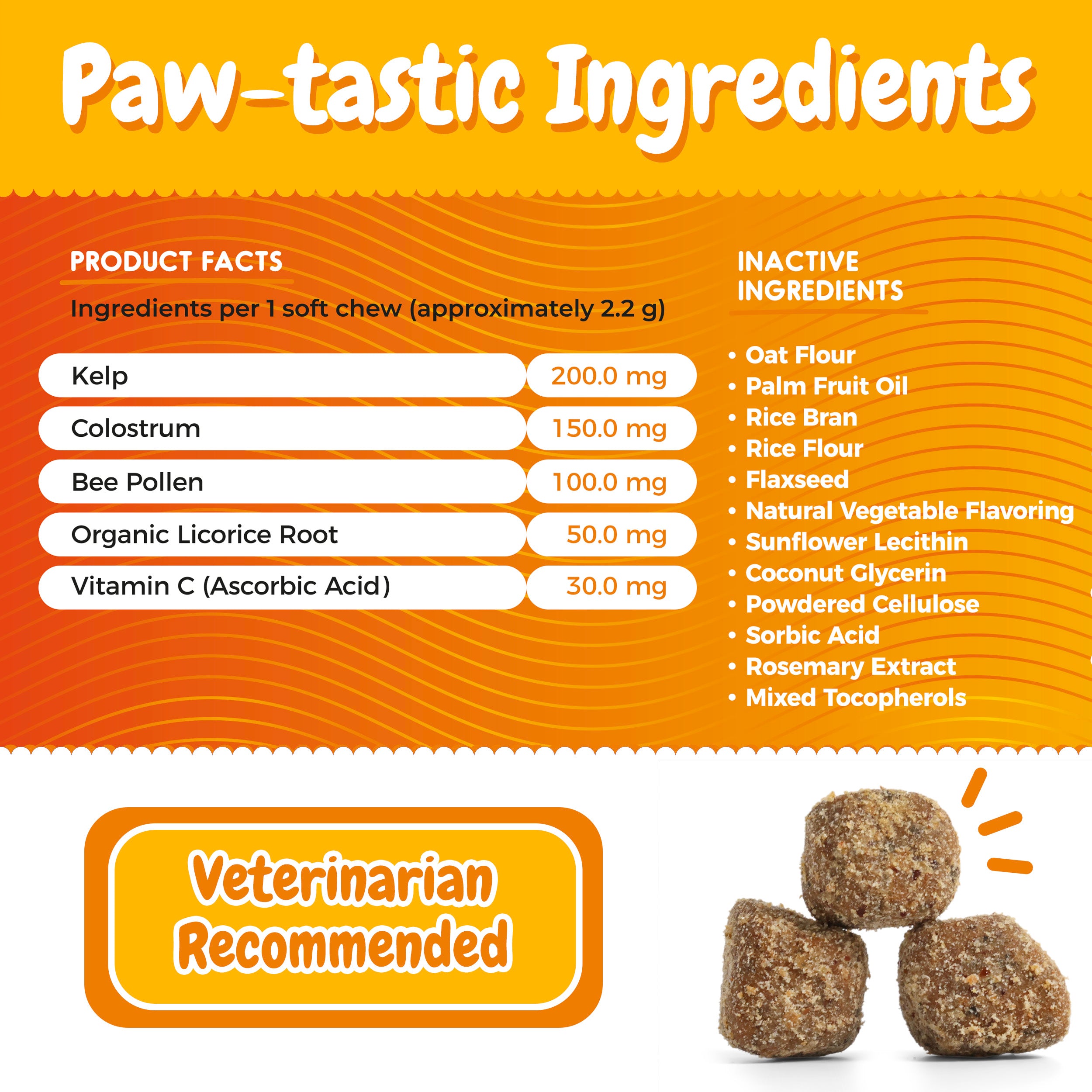 Allergy Chews – Itch Relief & Immune Support for Dogs, 60 Count