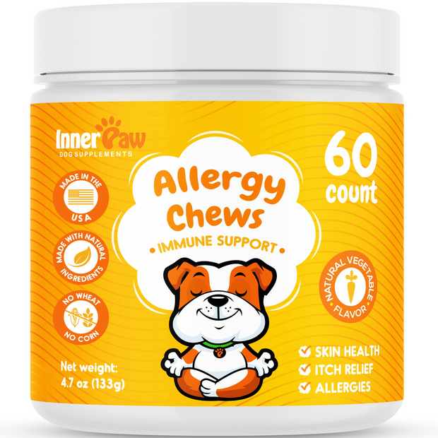 Allergy Chews – Itch Relief & Immune Support for Dogs, 60 Count