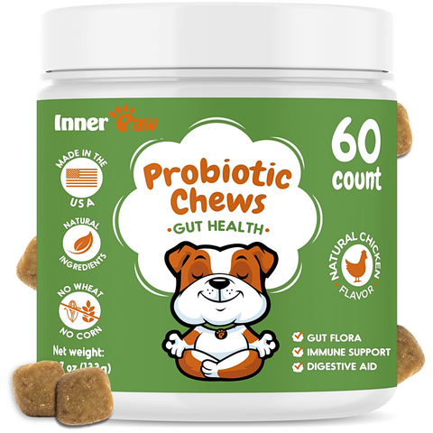 Probiotics For Dogs Soft Chews - 60 Count