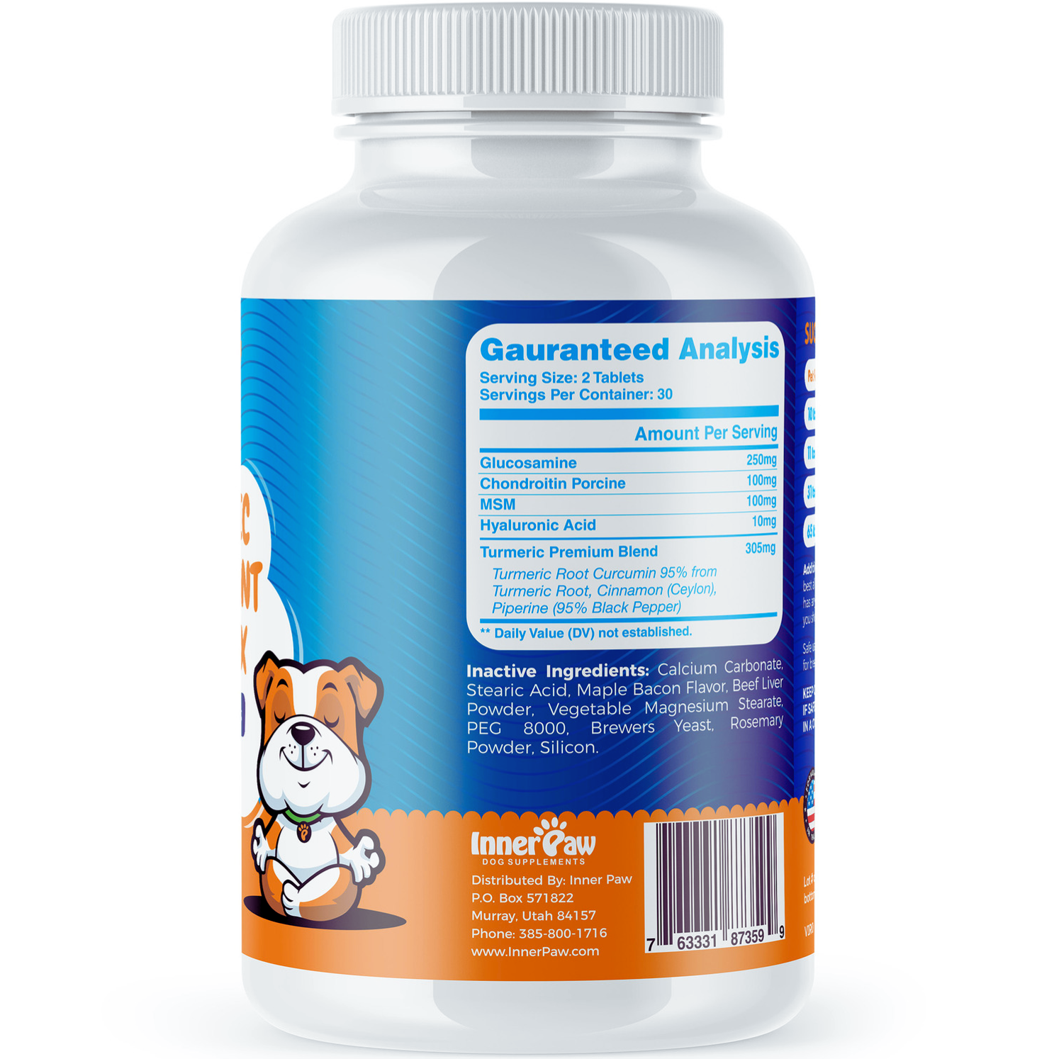 Advanced Turmeric Hip and Joint Complex Supplement for Dogs