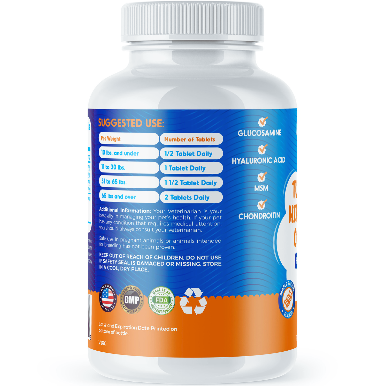 Advanced Turmeric Hip and Joint Complex Supplement for Dogs